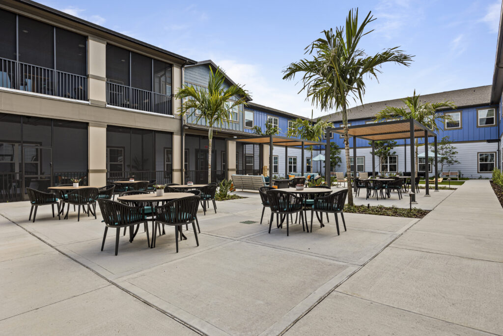 Outdoor seating area